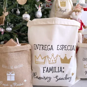 Saco algodón grande “Entrega especial Reyes Magos”