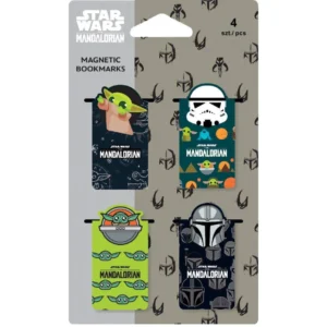 Marcapáginas Magnéticos MANDALORIAN STAR WARS- Pack de 4