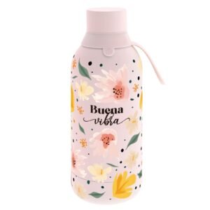 BOTELLA TÉRMICA 500 ML PINK -BUENA VIBRA