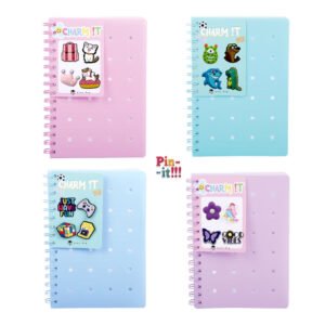 LIBRETAS CON ANILLAS Y HOLE PINS 4 COLORES