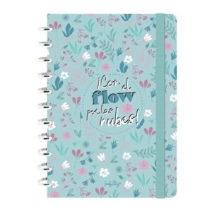 NOTEBOOK A4 /100 HOJAS CUADRICULA MINT - CON EL FLOW POR LAS NUBES