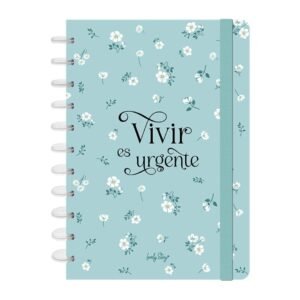 NOTEBOOK A4 MINT - VIVIR ES URGENTE