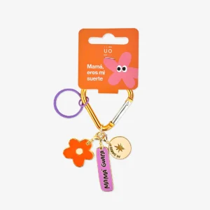 Llavero metálico "Mamá, mi suerte"