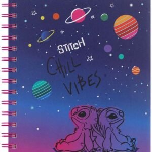 Cuaderno A5 con Espiral Stitch Black – 100 Hojas