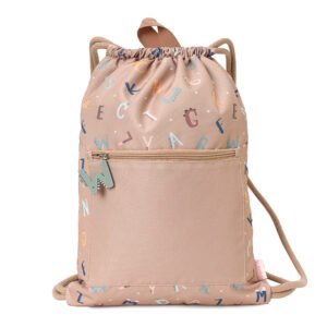 Mochila saco impermeable Funny Letters