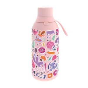 BOTELLA TÉRMICA / THERMAL BOTTLE 500ML - PEACH - ABSTRACT MOOD