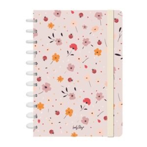 CUADERNO SMART NOTEBOOK A4 CON SISTEMA DE DISCOS  SAND - FLORAL BREEZE