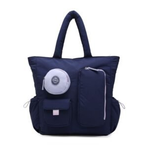 BOLSO SHOPPER BAG AZUL OSCURO