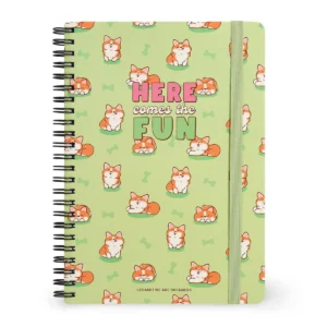 Cuaderno con espiral rayado - Cuaderno espiral - Grande - Corgi