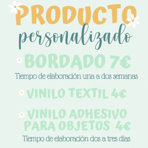 PERSONALIZAR UN PRODUCTO BORDADO/VINILO