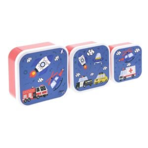 SET 3 CAJITAS DE ALMUERZO INFANTIL - CARS