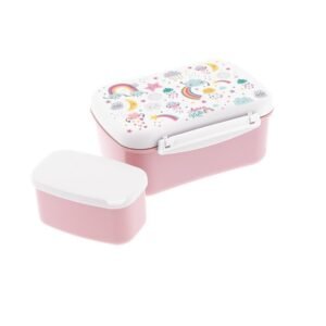 TUPPER HERMÉTICO CON PLACA REFRIGERANTE Y CAJITA /HERMETIC LUNCH BOX - ICE/PINK