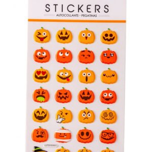 Pegatinas en relieve calabaza