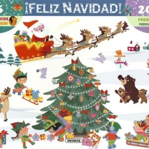 FELIZ NAVIDAD 6 ESCENARIOS Y 200 PEGATINAS