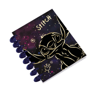 CUADERNO ESCOLAR A5 DARK BLUE STITCH