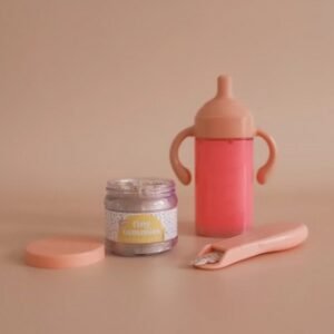 SET REGALO BIBERÓN Y TARRO DE CUMPLEAÑOS TINY TUMMIES TINY HARLOW