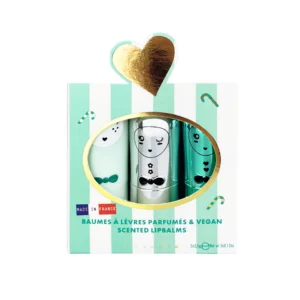 SET DE TRES BÁLSAMOS LABIALES JINGLE AQUA INUWET