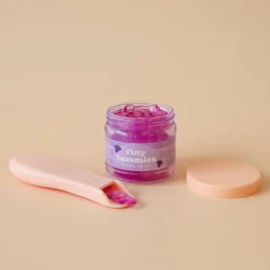 SET DE TARRO Y CUCHARA PARA GELATINA DE UVA TINY TUMMIES TINY HARLOW