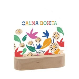 LÁMPARA DE MADERA CON ROTULADOR PERSONALIZABLE CALMA BONITA LOVELY STORE