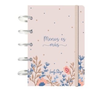 CUADERNO NOTEBOOK A6 SAND - MENOS ES MAS SUEÑA ALTO SAND LOVELY STORY