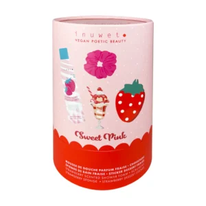 SET DE ESPUMA Y ACCESORIOS DE DUCHA "FUN BATH BOX" - FRESA INUWET