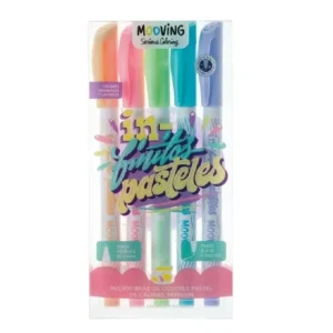 COLORING - MICROFIBRAS PASTEL X 5 MOOVING