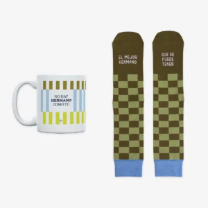 Kit Taza + Calcetines "El mejor hermano que se puede tener" UO