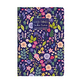 Cuaderno - Flores folio blanco legami