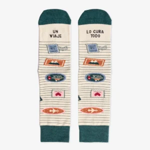 Calcetines "Un viaje lo cura todo" Talla 36-41 UO