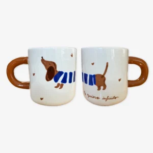 Taza perro salchicha «te quiero infinito» UO