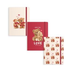 CUADERNO CON GOMA OSITOS AMOR A6