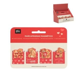 SET DE 4 MARCAPAGINAS MAGNETICOS AMOR