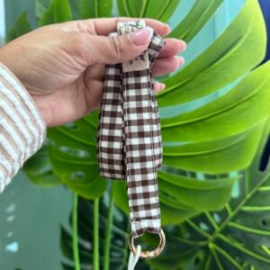 CINTA CUELGA MÓVIL/LLAVERO MARRÓN CHOCOLATE