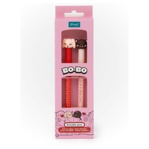 SET DE 2 BOLIGRAFOS BORRABLES BO-BO PARA PAREJAS
