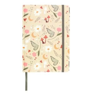 CUADERNO A5 CON ESTAMPADO DE FLORES ST