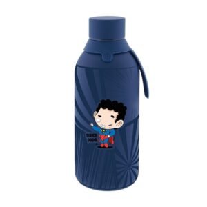 BOTELLA TÉRMICA 500 ML DOS TAPAS HERMÉTICAS AZUL OSCURO SUPER PAPÁ LOVELY STORY