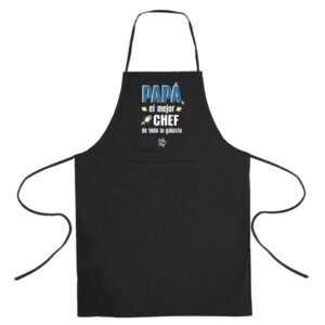 DELANTAL NEGRO PAPÁ EL MEJOR CHEF LOVELY STORY