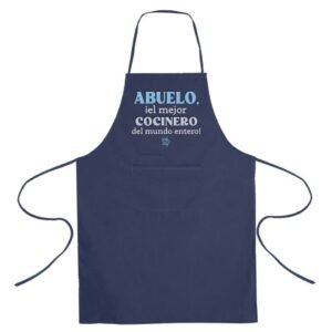 DELANTAL AZUL ABUELO EL MEJOR COCINERO LOVELY STORY