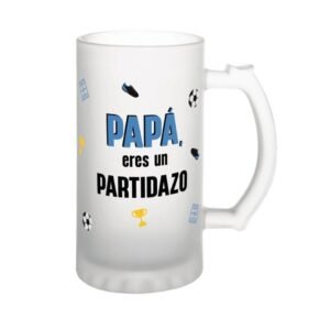 JARRA DE CERVEZA /BEER MUG PAPÁ ERES UN PARTIDAZO LOVELY STORY