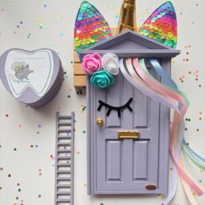 PACK PUERTA  RATONCITO PÉREZ UNICORNIO COLOR BLANCA