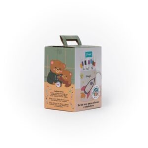 SET DE TAZA PARA COLOREAR + ROTULADORES PAPA OSO
