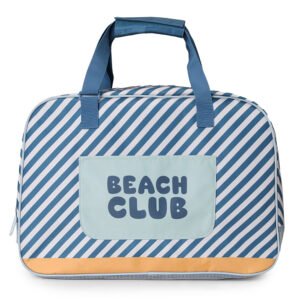 BOLSO DE PLAYA CON REJILLA STRIPES BLUES & BEYOND PERSONALIZABLE TUTETE