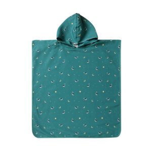 PONCHO DE PLAYA WHALE TEAL TALLA S TUTETE