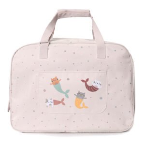 BOLSO DE PLAYA CON REJILLA MERMAID CATS PERSONALIZABLE TUTETE