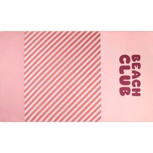 TOALLA PLAYA MICROFIBRA STRIPES BLOOM & BLUSH PERSONALIZABLE TUTETE