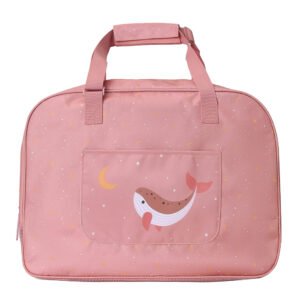 BOLSO DE PLAYA CON REJILLA WHALE PINK PERSONALIZABLE TUTETE