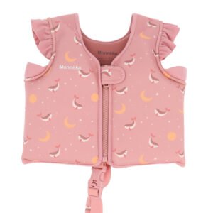 CHALECO FLOTADOR APRENDIZAJE WHALE PINK TALLA 2-3 AÑOS TUTETE