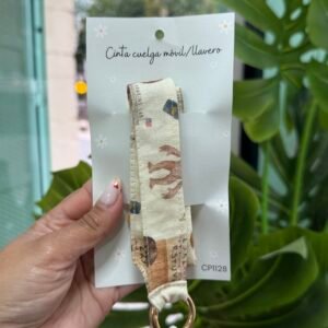 CUELGA MOVIL CP STRANGER THINGS BEIGE