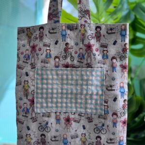 BOLSA DE TELA CP STRANGER THINGS GREY