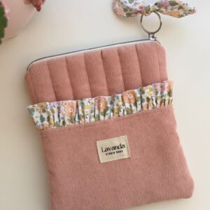 FUNDA PARA KINDLE ROSA CON FLORES PASTEL GRANDE LAVANDA SB